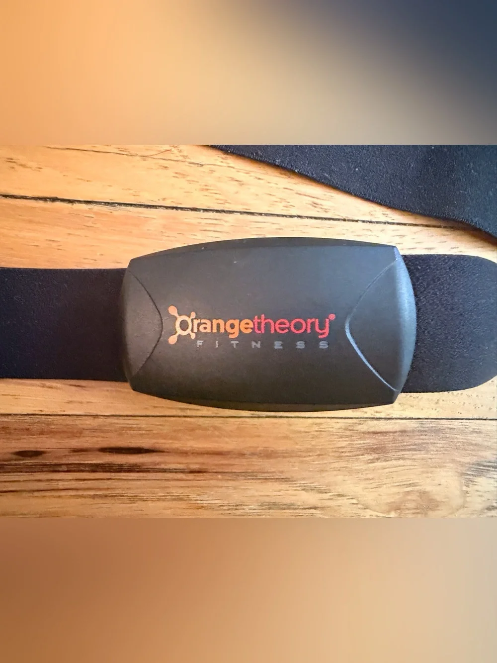 Orangetheory Black Chest Heart Rate Sensor with Orange Logo